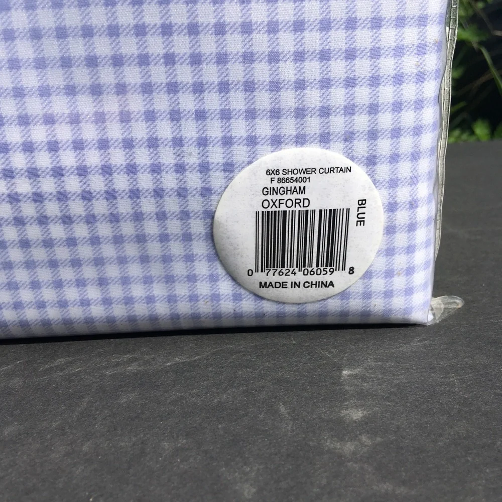 Oxford Bath + Home gingham voile
